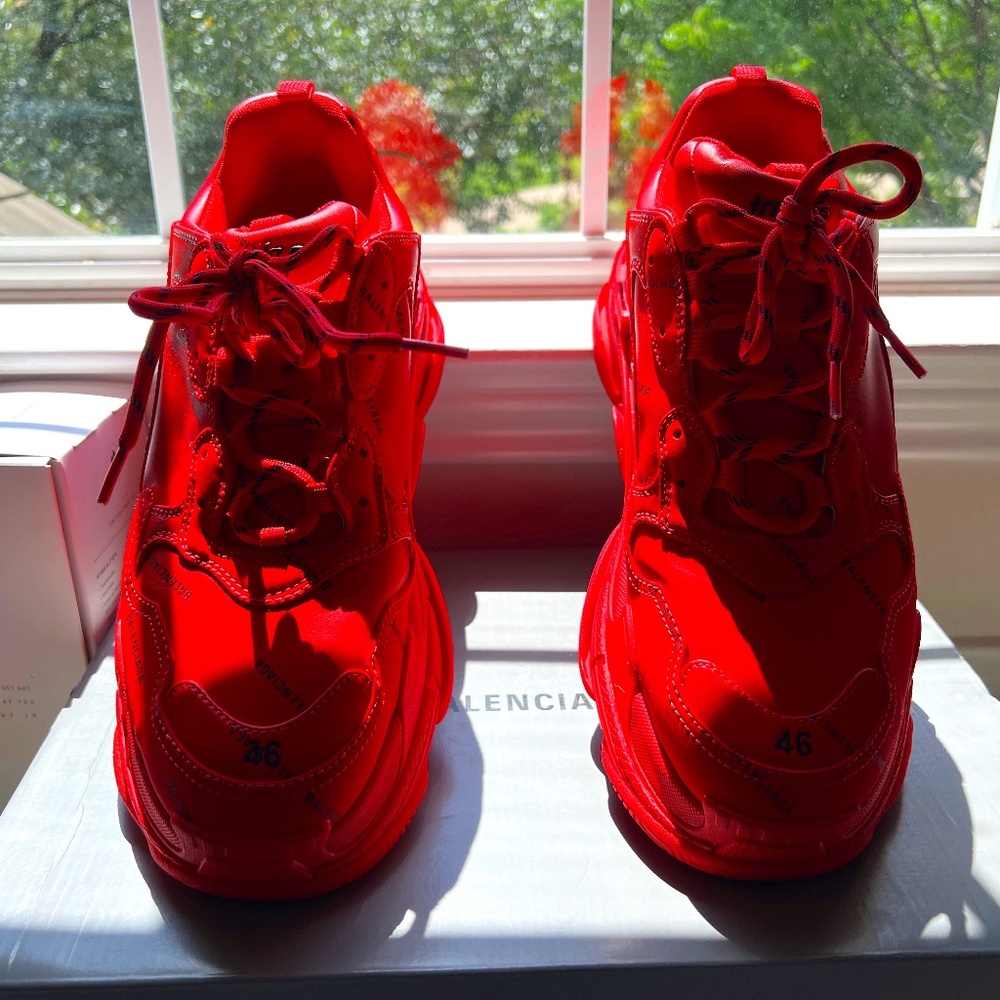 Balenciaga Triple S Red All Over